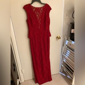 Ralph Lauren lace evening gown